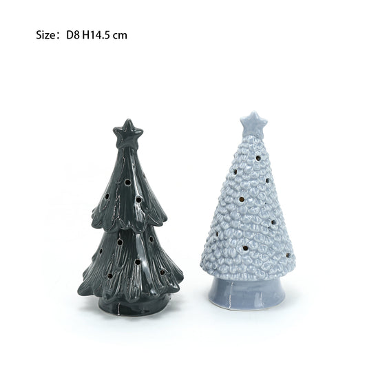 Custom Christmas Decoration Supplies Ceramic Xmas Tree With LED High quality LED Lighted Christmas tree decoration ceramic christmas tree