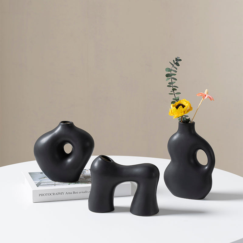 2024 Hot Sale Custom Home Decorative Decor Modern Nordic Flower Ceramic Vase