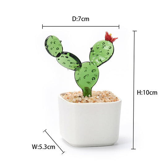 Glazed potted plants modern minimalist style glazed ornaments potted plant pots cactus bell orchid flower