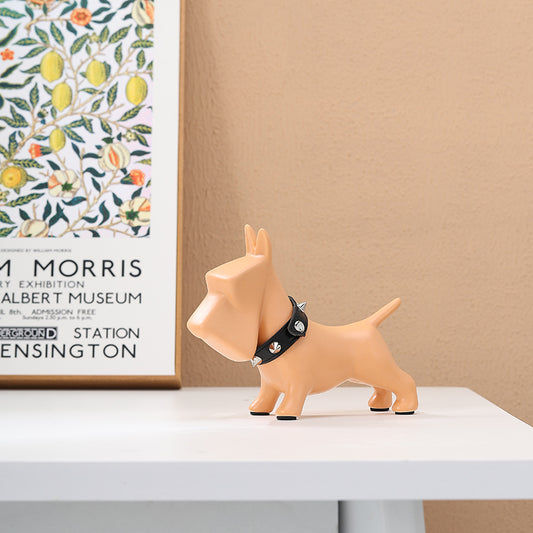 Ceramic Puppy Decoration Novelty Ceramic Decoration Art Dog Creative Gifts Crafts Ceramic Puppy Statue Antique Ceramic Figurine