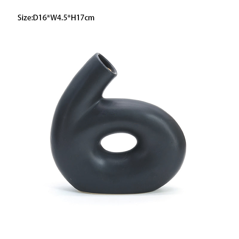2024 Hot Sale Custom Home Decorative Decor Modern Nordic Flower Ceramic Vase