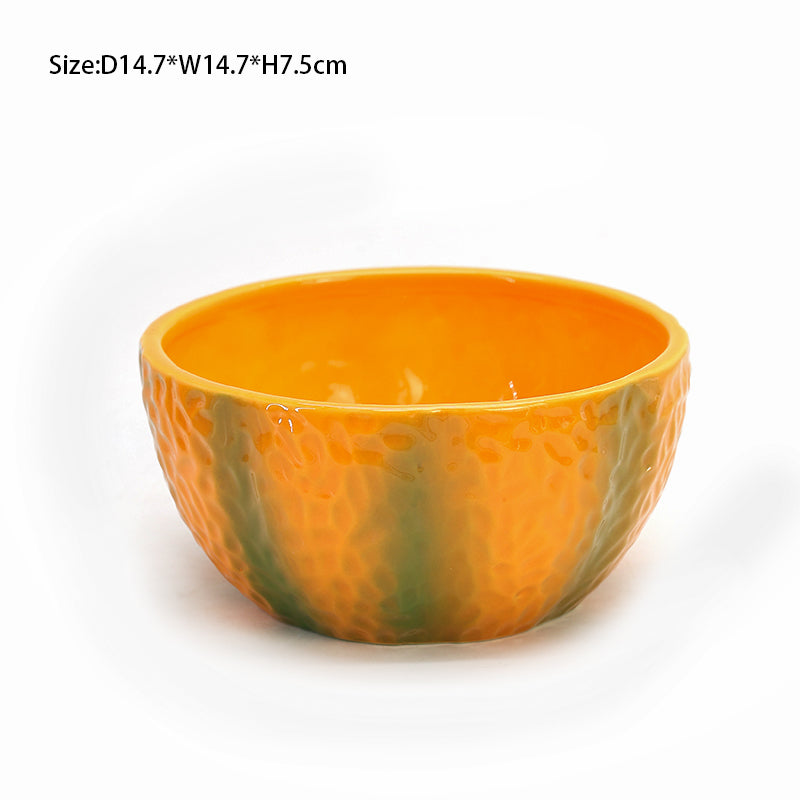 Pumpkin Cutlery Set Modern Kitchen Cutlery Set Luxury pumpkin shape pumpkin colour high quality ceramic
