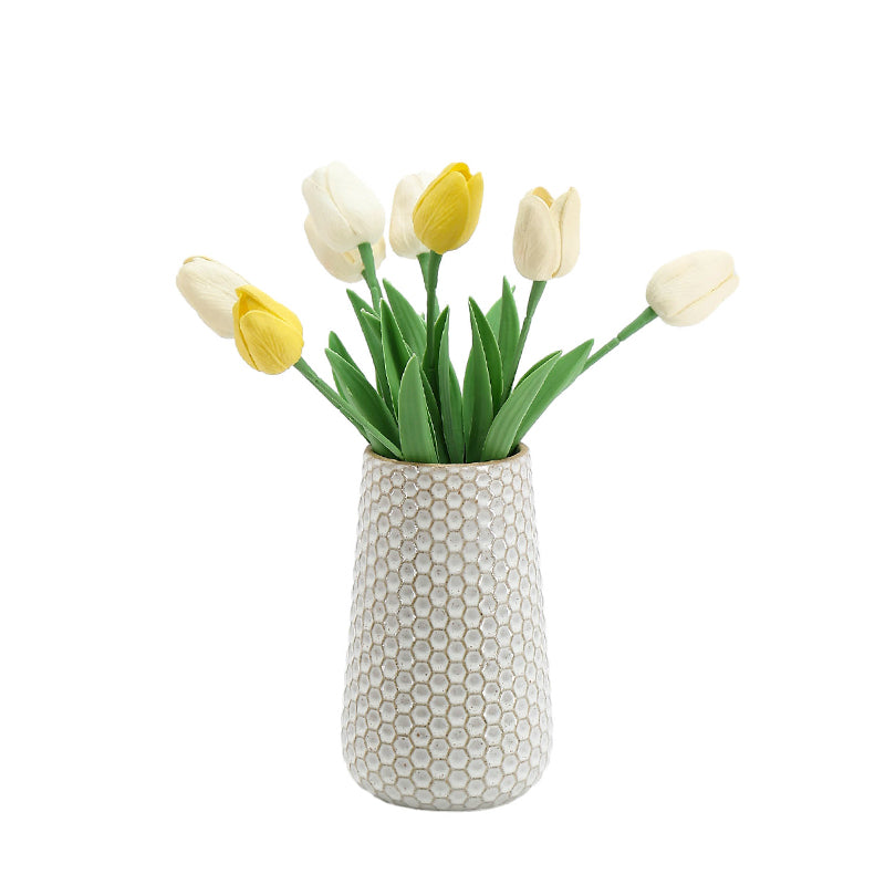 Ceramic flower pot and vase series Nordic style modern ceramic vase living room black white ceramic dry flower decorations vase ornaments