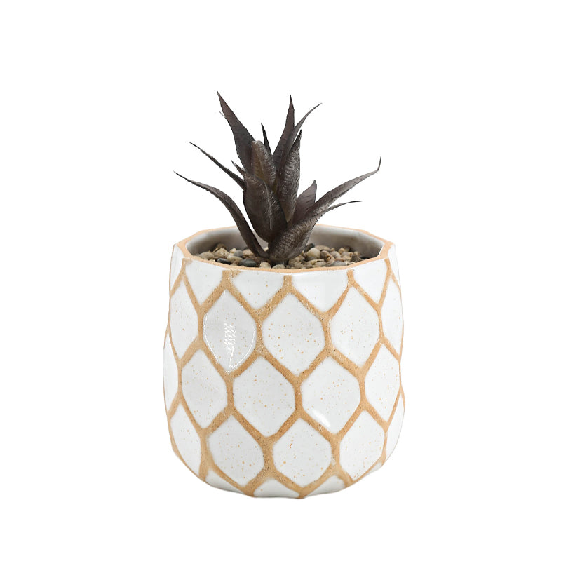 Ceramic flower pot and vase series Nordic style modern ceramic vase living room black white ceramic dry flower decorations vase ornaments