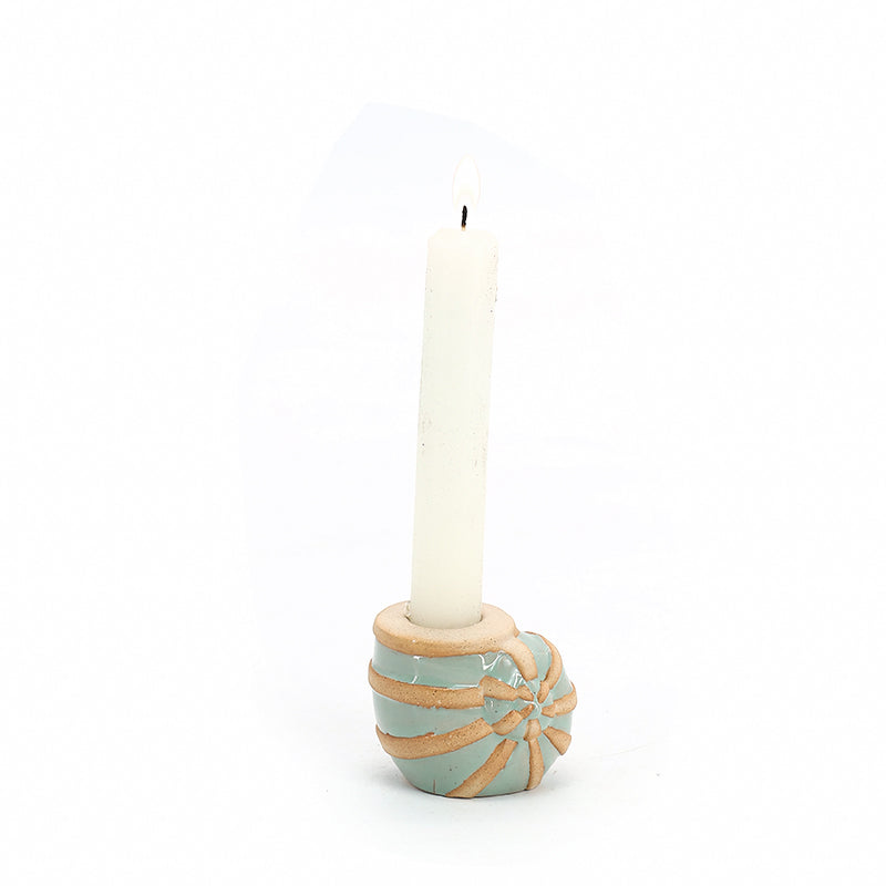 Ceramic Candle Holders Whale Nautical Candle Holders Decor: Set of 2 Hand-Painted Ocean Beach Themed Tealight Candle Holder Distressed, Rustic Coastal Home Decorations for Bathroom, Bedroom, Kitchen, Grey Blue