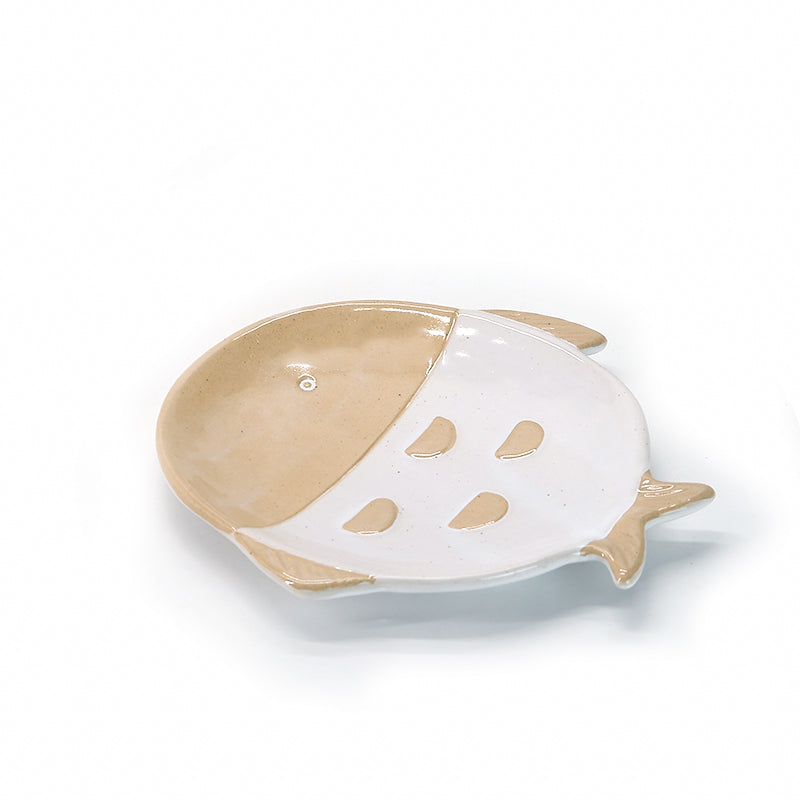 Ceramic Dinnerware Set  Bisque Fish Plates Set Of 3