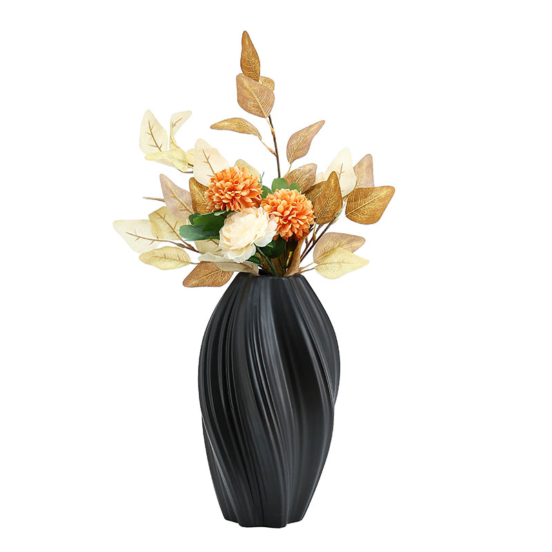 Ceramic Porcelain Flower Vases Bud Vases Black White Vase Set Suite For Home Decor