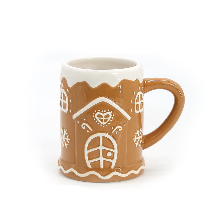 Ceramic Dinnerware Set Christmas Gingerbread House Series Ceramic Cups Ceramic Supplies Tableware Kitchenware