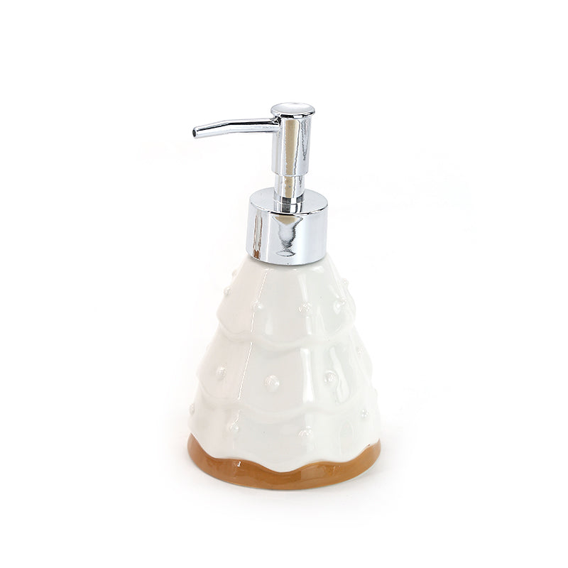 Ceramics Bathing Series Custom Porcelain Toothbrush Holder Soap Dispenser Gargle Cup Soap Dish Ceramic Christmas Bathroom Accessories Wash Set