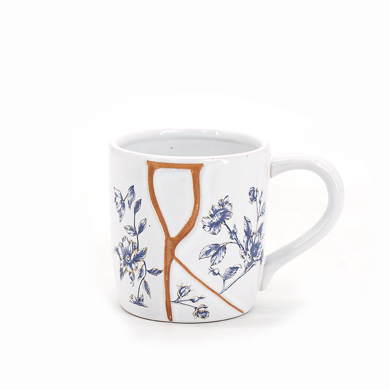 Ceramic Dinnerware Set Blue Flower Series kitchen supplies