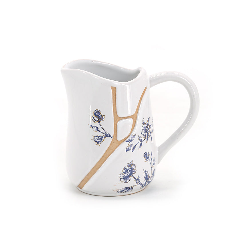 Ceramic Dinnerware Set Blue Flower Series kitchen supplies