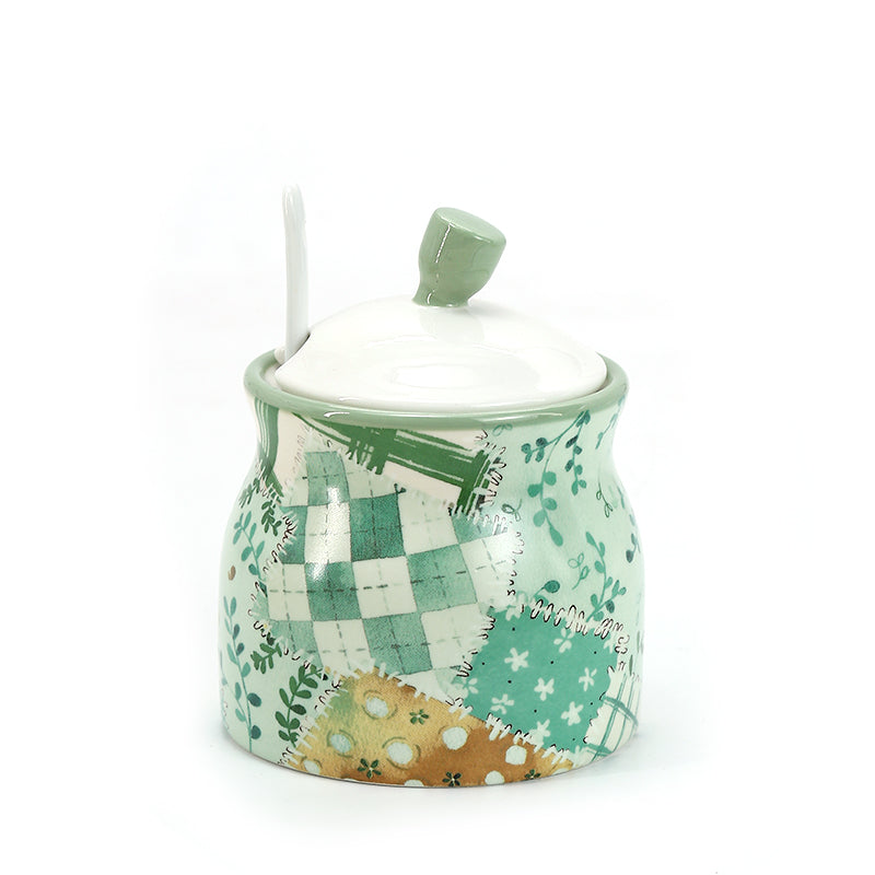 Ceramic Dinnerware Set Modern tableware green small fresh