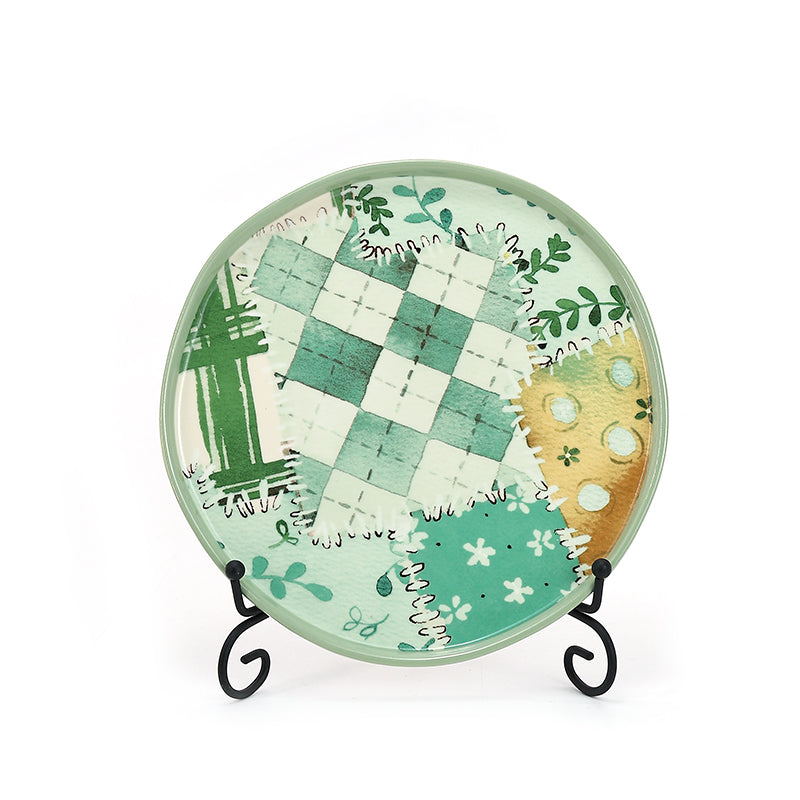 Ceramic Dinnerware Set Modern tableware green small fresh