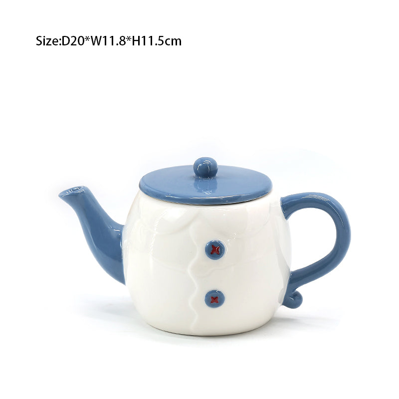 Cartoon 3D  Button Series Ceramic Tableware Ceramic Teacup Tableware Sets Ceramic Plate Ceramic Bowl Tableware