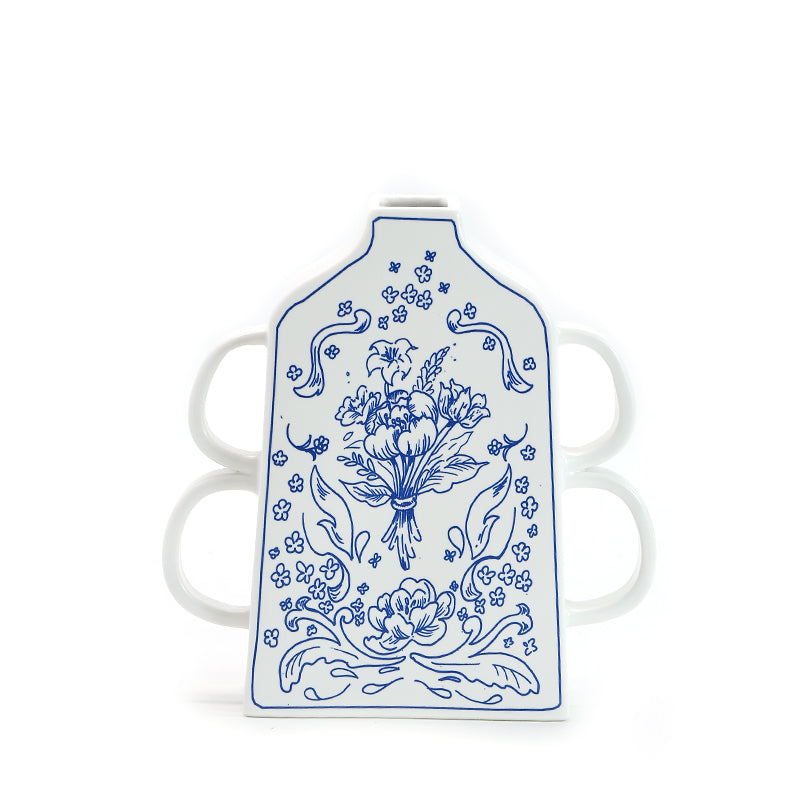 Ceramic vase modern handicraft vase personalized design blue and white porcelain