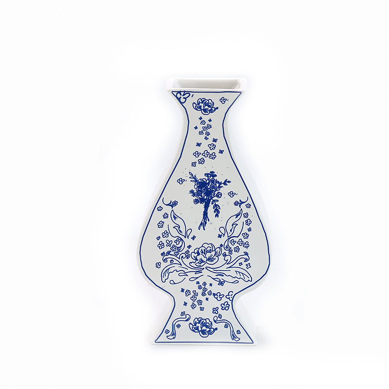 Ceramic vase modern handicraft vase personalized design blue and white porcelain