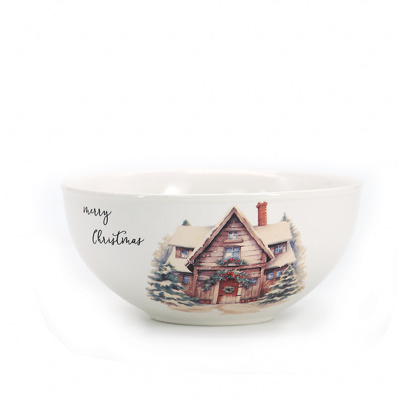 Ceramic Dinnerware Set Ceramic tableware set Christmas series kitchen supplies ceramic kitchenware