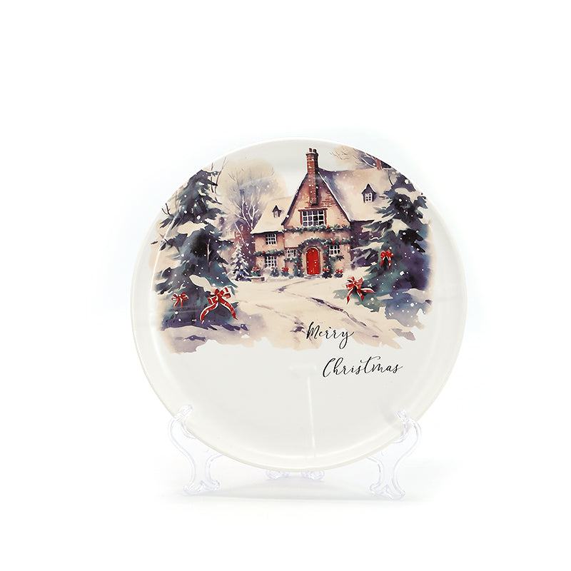 Ceramic Dinnerware Set Ceramic tableware set Christmas series kitchen supplies ceramic kitchenware