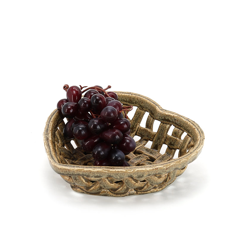 Ceramic Fruit Bowl Fruit Basket for Kitchen Countertop, Fruit Bowl Kitchen  Storage Basket, Fruit and Vegetable Rack for Kitchen Countertop or Dining  Table Home Decor Centre Piece