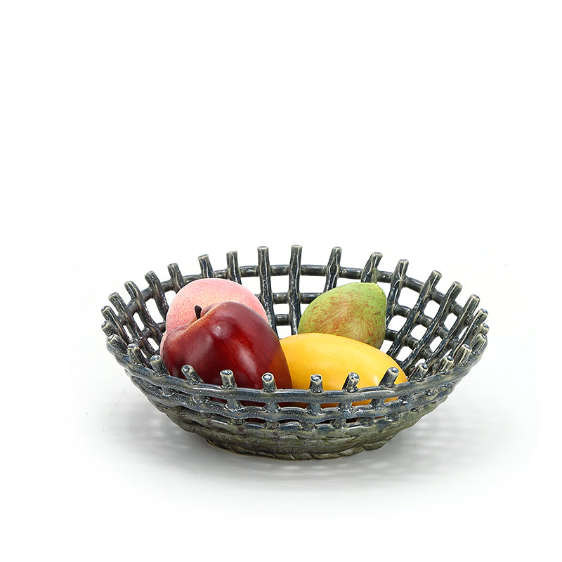 Handmade Kitchen Fruit Basket Vegetable Drain Storage Basket Decoration