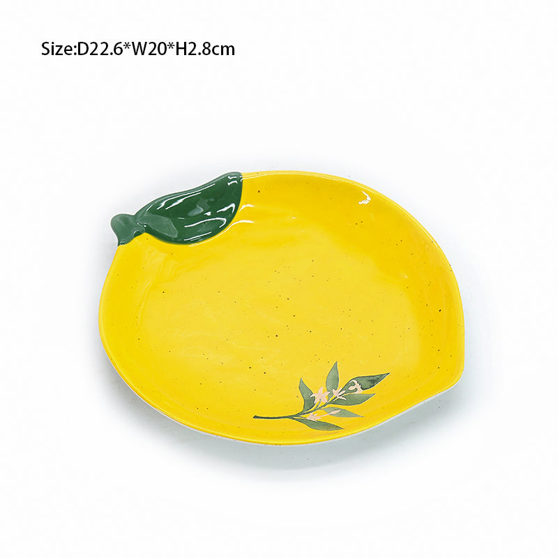 Cartoon 3D Fruit Design  Ceramic Teacup Cute Coffee Mug Tableware Sets Ceramic Plate Ceramic Bowl Tableware