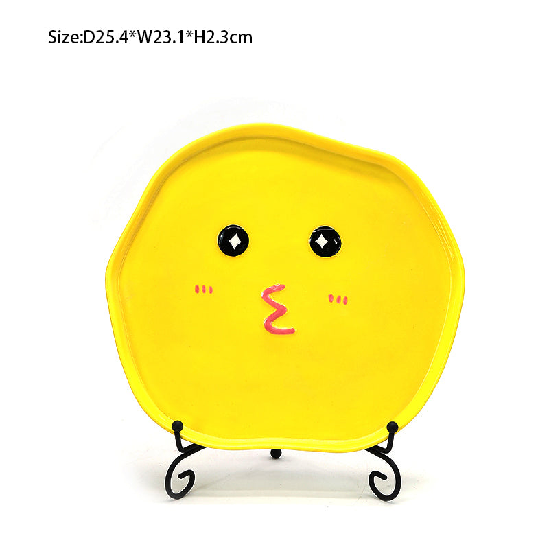 Cute Cute Plate Porcelain Factory Crafts Ceramic Fruit Plate Home Food Tray