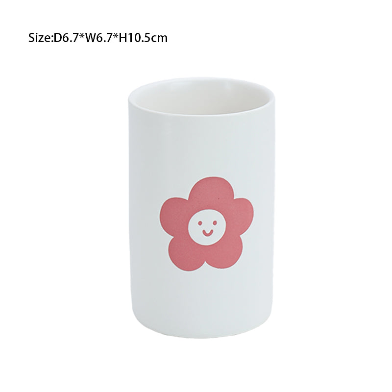 Modern European Style Black White Flower Matte Home Bathroom 4 Piece Set (Total 4 Pieces) Luxury Bathroom Products Hotel Supplies