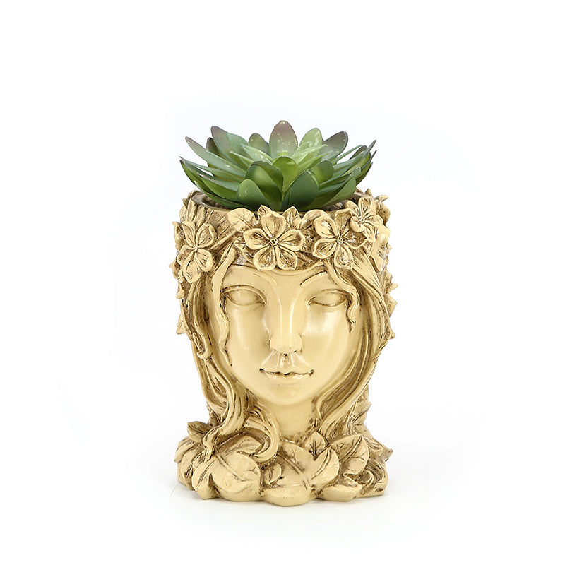Human head green planter Succulent tree man Plant pots Guardians of the Galaxy Creative Gollum Home Decoration
