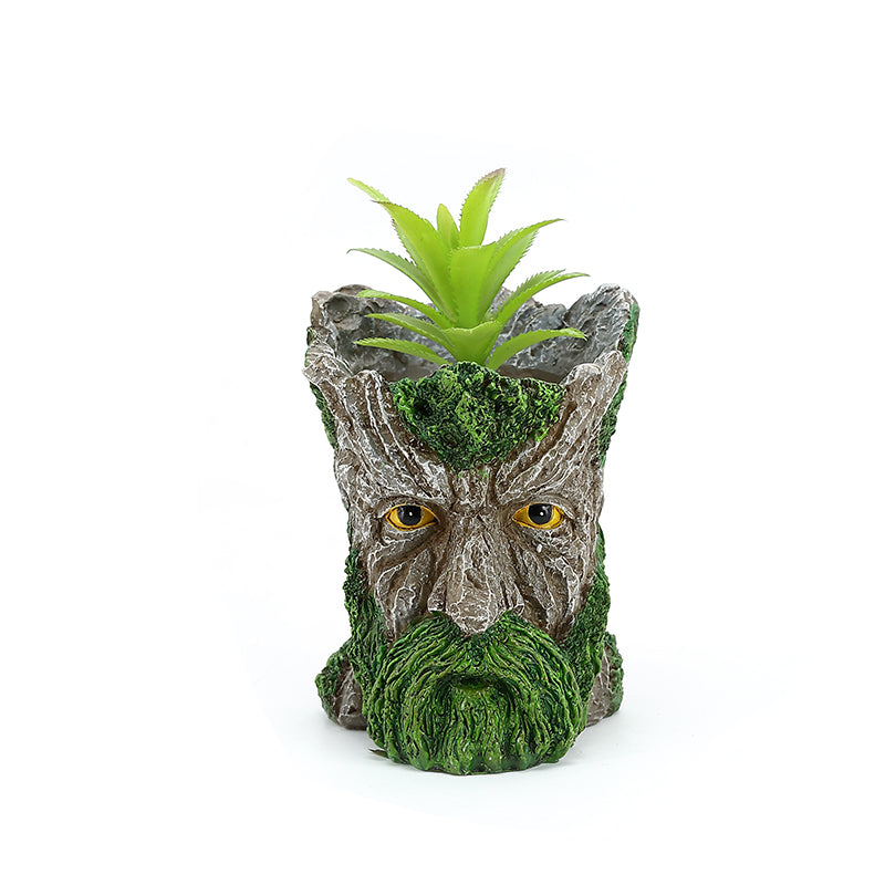 Human head green planter Succulent tree man Plant pots Guardians of the Galaxy Creative Gollum Home Decoration