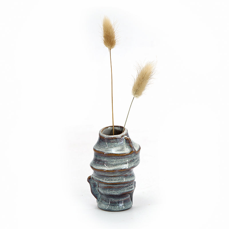 Set of 11 Small  Ceramic Bud Vases for Home Decor | Boho Vases for Dry Flowers + House Plants | Wedding, Home, Centerpiece, Modern, Minimalist