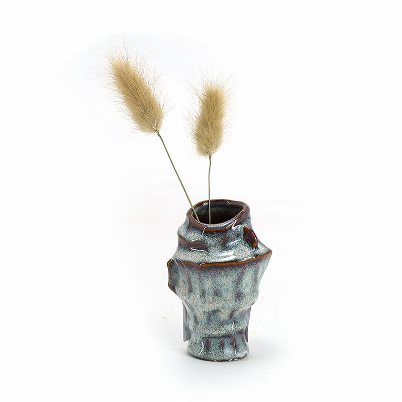 Set of 11 Small  Ceramic Bud Vases for Home Decor | Boho Vases for Dry Flowers + House Plants | Wedding, Home, Centerpiece, Modern, Minimalist