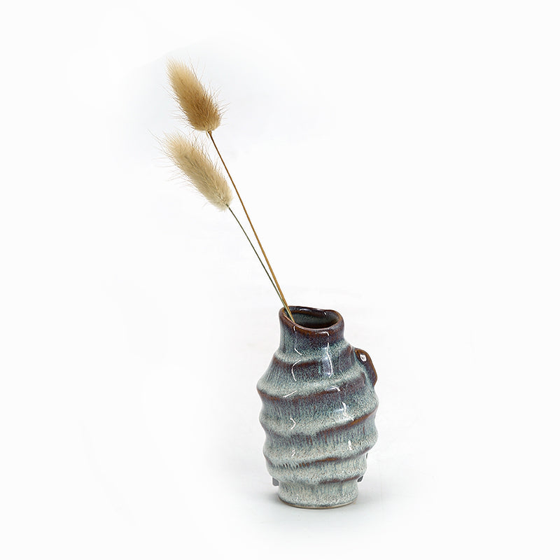 Set of 11 Small  Ceramic Bud Vases for Home Decor | Boho Vases for Dry Flowers + House Plants | Wedding, Home, Centerpiece, Modern, Minimalist