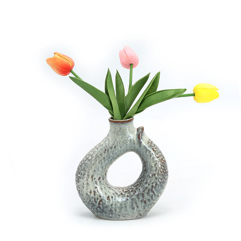 Home Decoration  Scandinavian Modern Style  Rustic Modern  Decoration  Ceramics Wholesale  Ceramic Vase  Artificial Plant Vase