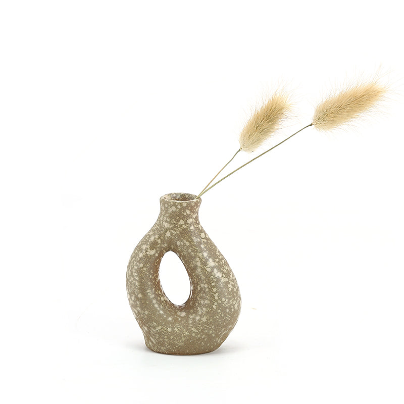 Home Decoration  Scandinavian Modern Rustic Contemporary Decor Wholesale Ceramic Vase Flowers Ceramic Vase with Artificial Plants