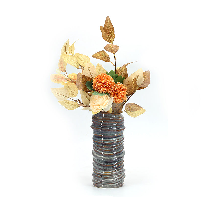 Modern Rustic Farmhouse  Ceramic Vase Terrocatta  and  Color Flower Vase Home Accessories Accents Table Centerpiece