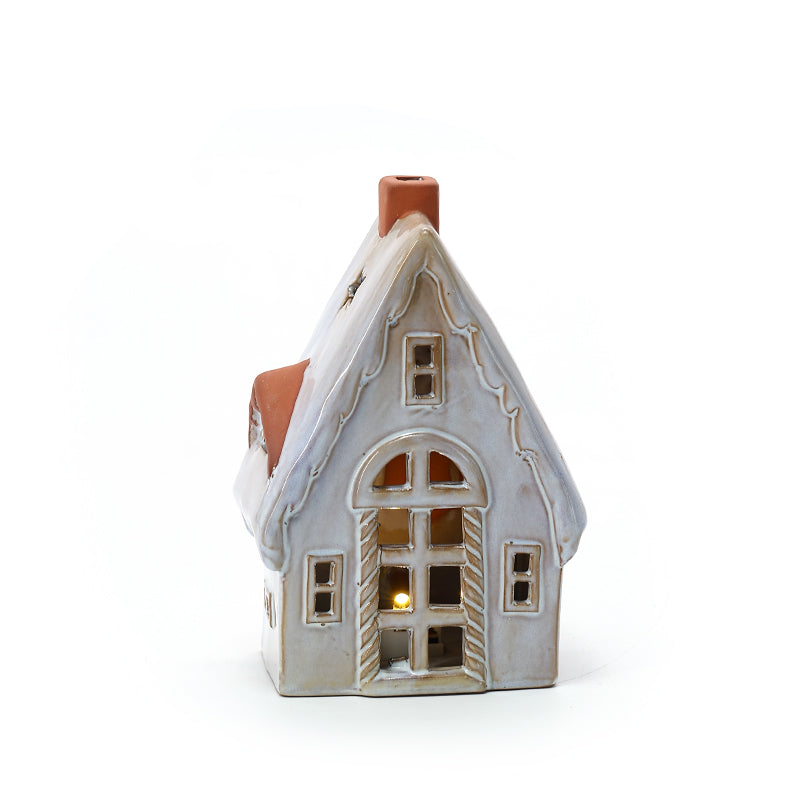 Customised Christmas  Decorations  Christmas table  Decor  Decorations Small LED Lights Ceramic Christmas Ornaments  Village House