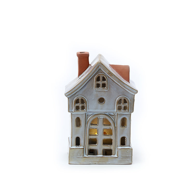 Customised Christmas  Decorations  Christmas table  Decor  Decorations Small LED Lights Ceramic Christmas Ornaments  Village House
