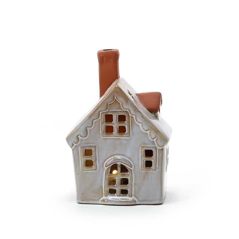Customised Christmas  Decorations  Christmas table  Decor  Decorations Small LED Lights Ceramic Christmas Ornaments  Village House