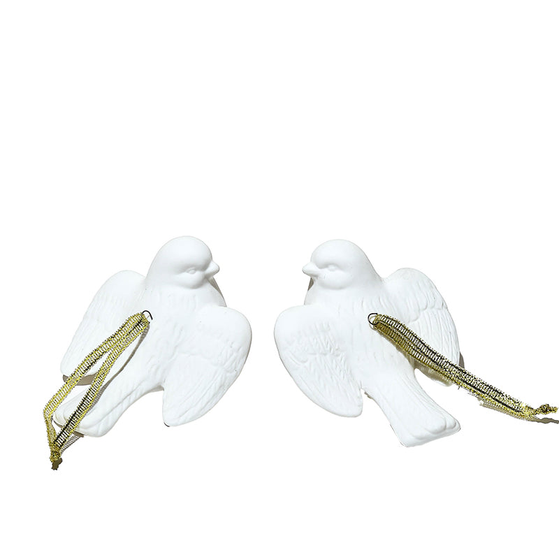 Christmas Ceramic decoration house with light elegant warmth house decor matte candle holder