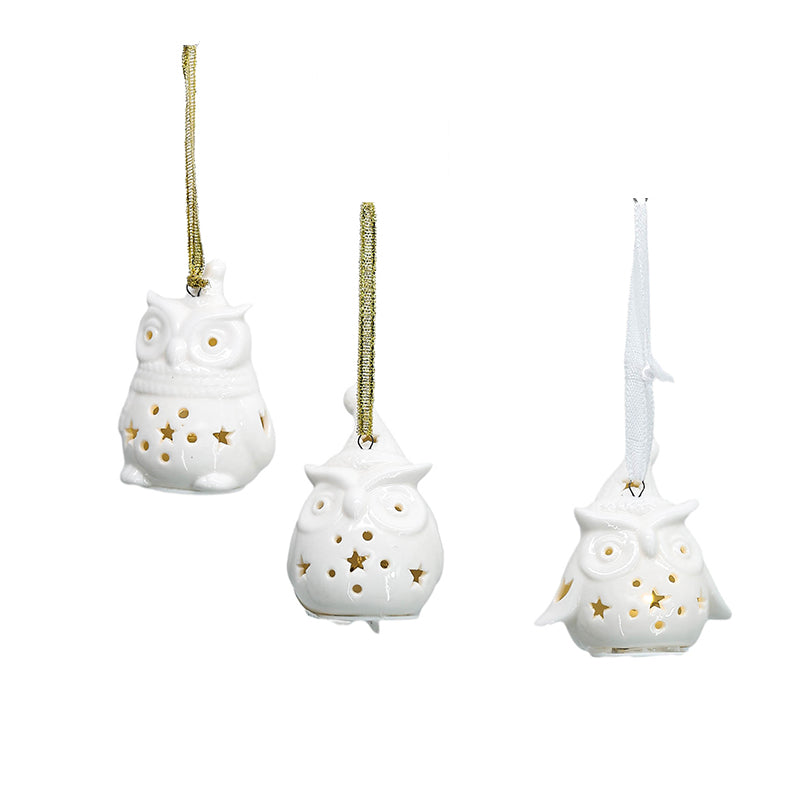 Christmas Ceramic decoration house with light elegant warmth house decor matte candle holder