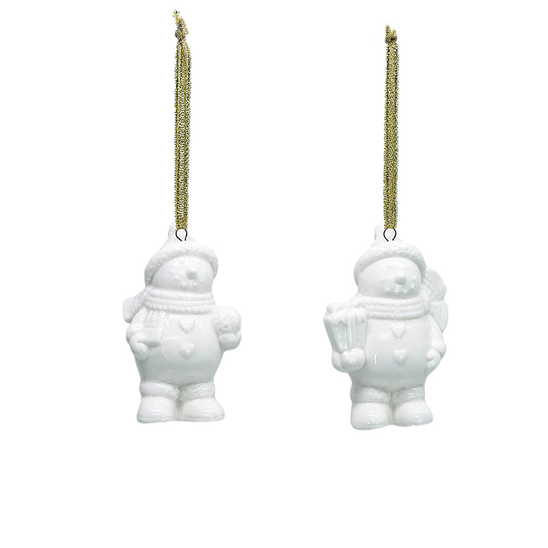 Christmas Ceramic decoration house with light elegant warmth house decor matte candle holder