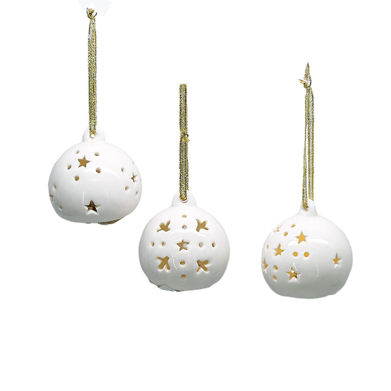 Christmas Ceramic decoration house with light elegant warmth house decor matte candle holder